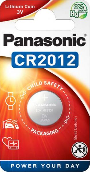 Panasonic CR2012 Lithium Batterie 3V 1er Blister Knopfzelle CR-2012EL