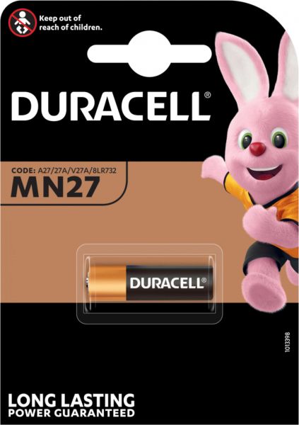 Duracell 10x Specialty Alkaline MN27 Batterien 12 V 1er Blister A27 27A V27A 8LR732 MN27