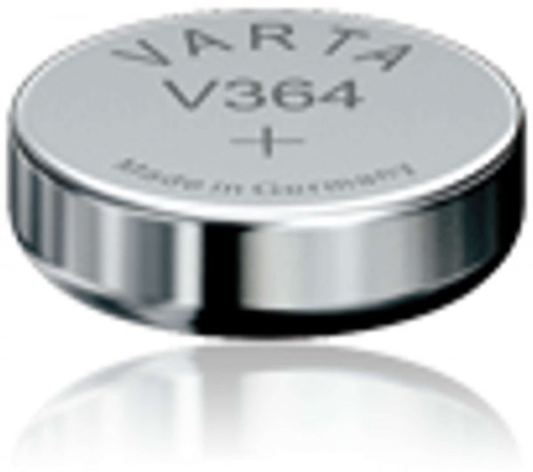 Varta Watch V 364 Uhrenzelle SR621 SW V364 (SR60) Silber-Oxid Knopfzelle 17mAh 1,55 V Bulk V 364