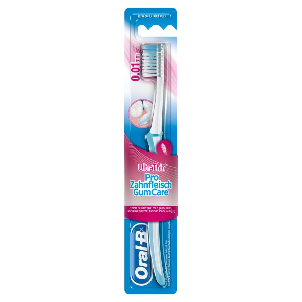 Oral-B Ultrathin Pro Zahnfleisch Zahnbürste Extra Weich Handzahnbürste mit Ultradünnen Borsten für eine sanftere, gründlichere Reinigung