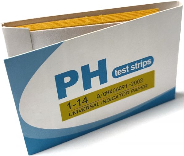 EWANTO pH-Teststreifen Indikator-, Lackmuspapier Wertebereich 1-14 Abreißblock mit 80 Teststreifen und Farbvergleichsskala HA-30