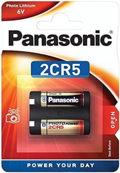 Panasonic Fotobatterie Lithium 2CR5 1400 mAh 6 Volt 1er Blister B2CR5P2CR5A