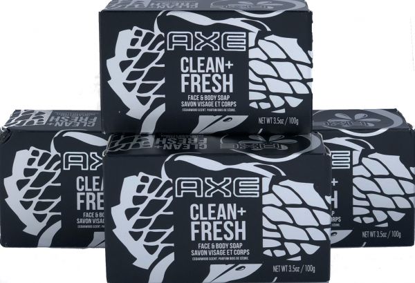 AXE Stückseife für Männer Soap for Men Clean Fresh 4 x100 g
