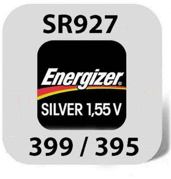 Energizer 399 / 395 Uhrenbatterie E1115501 1,55V 1er Blister watch cell 23mAh SR927W SR927SW SR57 Silver Oxid Batterie E1115501