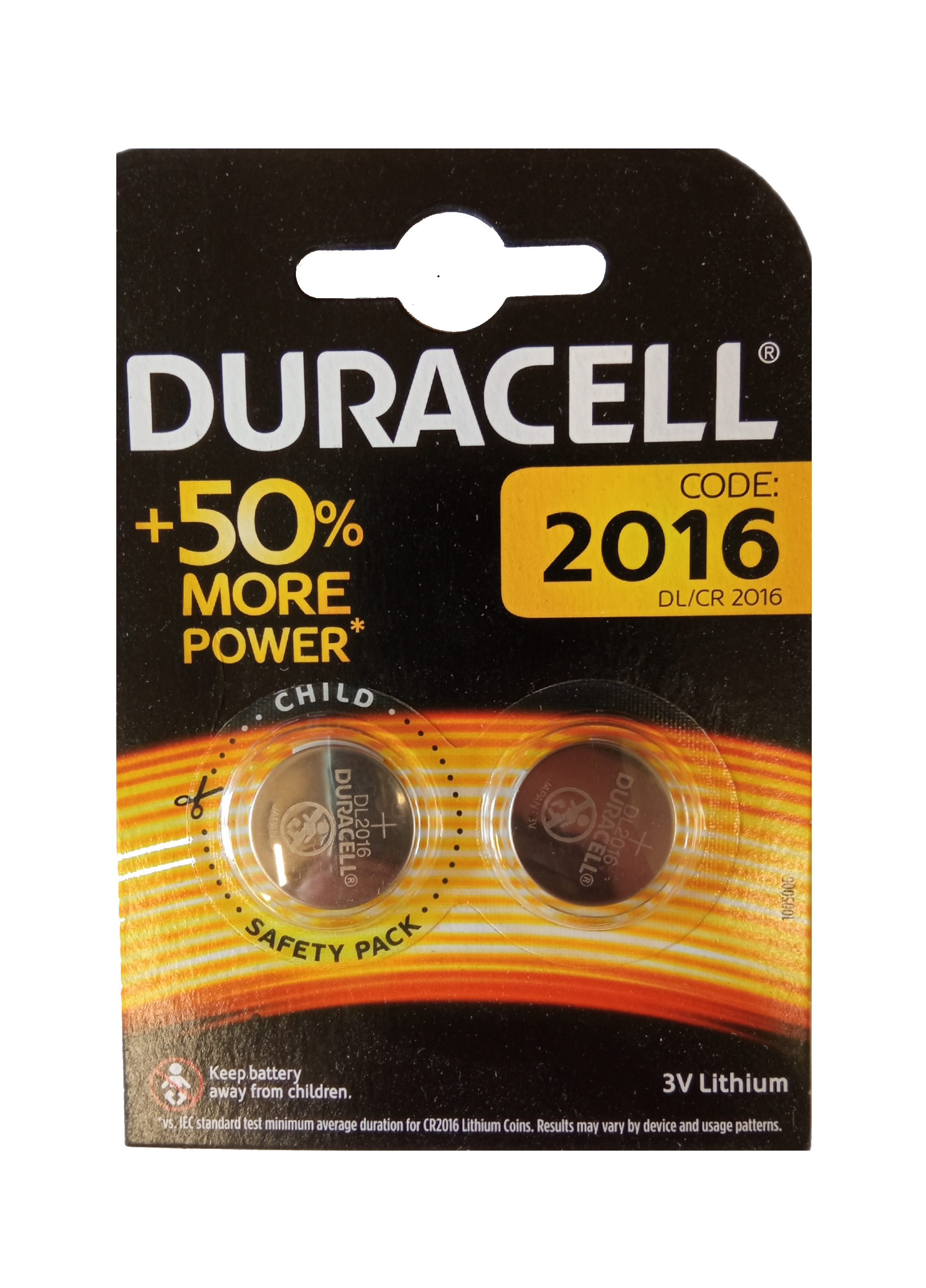 10 x CR2016 Duracell DL2016 CR 2016 Blister Lithium Knopfzelle