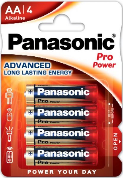 Panasonic Pro Power Mignon AA, LR6 AM3 Alkaline 4er Blister MN1500 LR6PPG/4BP LR06 LR6PPG/4BP
