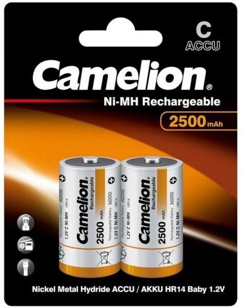 Camelion Recharge Akku NI-MH 2500mAh C Baby 1,2 Volt 2er Blister LR14 / R14 HR14 17025214