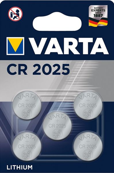 Varta 10x CR2025 5er Blister 3V Batterie Lithium Knopfzelle 6025 VCR2025