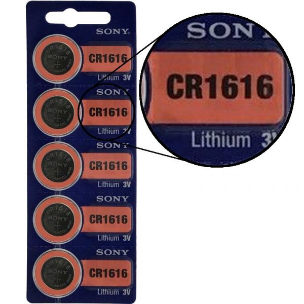 Sony 2x CR1616 5er Blister 3V Batterie Lithium Knopfzelle SCR1616