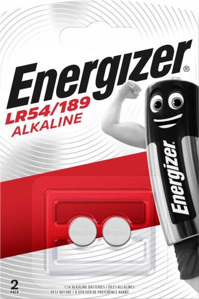 Energizer Knopfzelle 2er Blister LR54 / 189 LR1130 V10GA G10 Batterie 623059