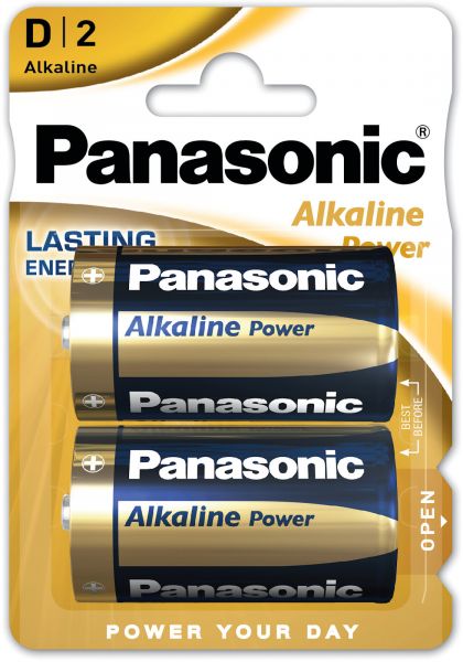 Panasonic 60x Alkaline Power D-Batterien LR20 1,5 V AM1 MN 1300 Torcia 2er Blister LR20APB/2BP
