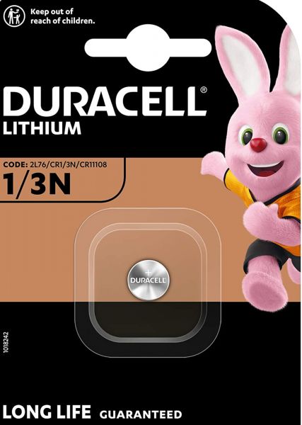 Duracell Specialty 1/3N High Power Lithium Batterie 3 V 2L76 CR1 3N CR11108 1er Blister 1/3N