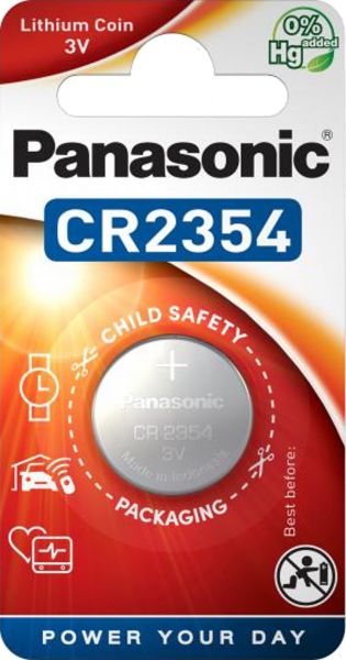 Panasonic CR2354 Batterie Lithium Knopfzelle 560 mAh 1er Blister 3V CR-2354EL/1B