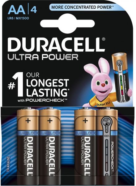 Duracell 24x AA Mignon LR06 1,5V Ultra Power 4er Blister MX1500