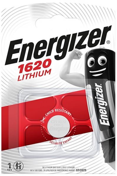 Energizer 10x Lithium 3V Zelle 1er Blister CR1620 IEC C Knopfzelle ECR1620