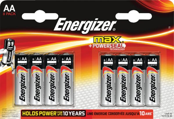 Energizer Max AA 8er Blister Mignon Batterie 1,5V E300112400