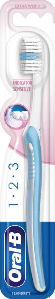 Oral-B 2x 1-2-3 Indicator Sensitive Zahnbürste 35 extra weich