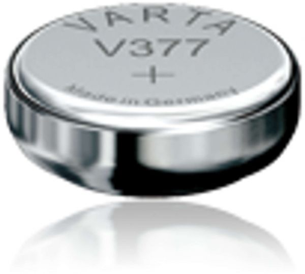 Varta 10x Watch V 377 Uhrenzelle Knopfzelle SR 626 SW V377 / V376 Silber-Oxid 24mAh 1,55 V Bulk V 377