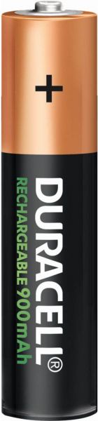 Duracell Recharge Ultra Akku AAA HR03 900 mAh vorgeladen Micro Mini Stilo Bulk DX2400
