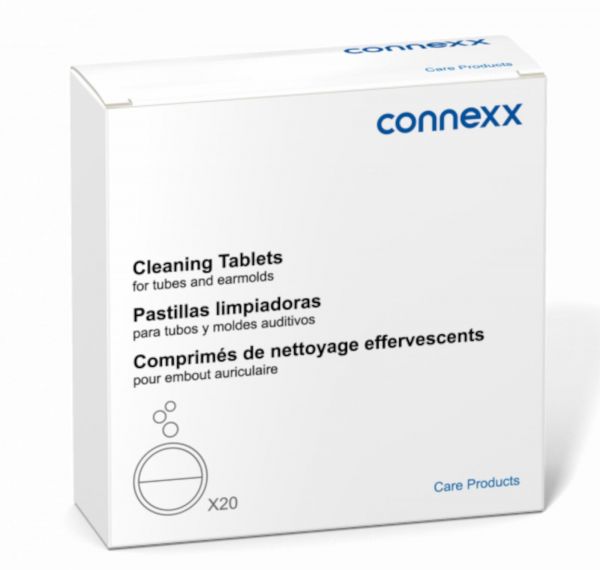 audinell 1x 20er Packung Connexx Hörgeräte-Reinigungstabletten zum Auflösen in Wasser Cleaning Tablets für alle Hörgeräte 10947088