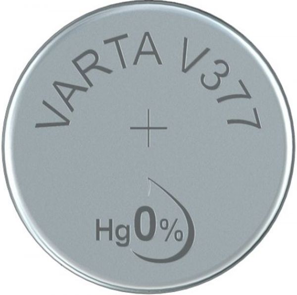 Varta Watch V 377 Uhrenzelle Knopfzelle SR 626 SW V377 / V376 Silber-Oxid 24mAh 1,55 V Bulk V 377
