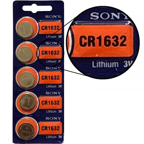 Sony 5er Blister 3V Batterie Lithium Knopfzelle CR1632 CR1632BEA
