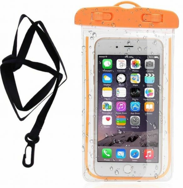 EWANTO Smartphone Hülle wassergeschützt Orange kompatibel mit iPhone 14 13 12 11 Pro XS XR X Samsung A33 A22 6,8 Zoll Handy Tasche Case WHOR-01