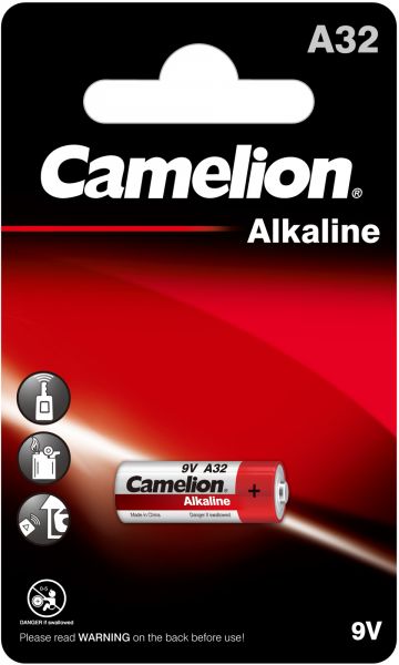 Camelion 20x Alkaline Batterie A32 LR32A 9V 1er Blister 11050132