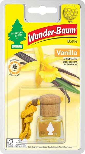 Wunder-Baum 4x Lufterfrischer für das Auto Wunderbaum Duft Flakon Sorte Vanilla 4,5ml air freshener