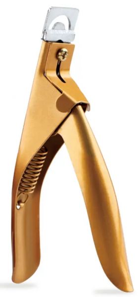 EWANTO Nagelknipser Tip Cutter Schneider für Kunstnägel Gelnägel Maniküre Werkzeug aus Edelstahl Bronze TCB-01