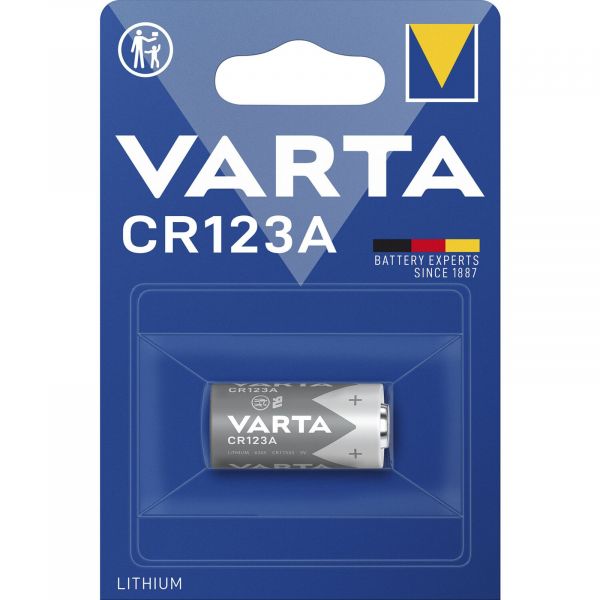 Varta 100x CR123A 3V Lithium 1er Blister 1600 mAh 6205