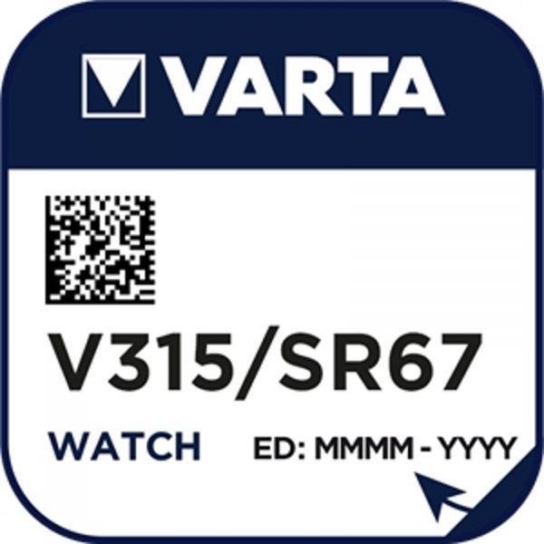 Varta 10x Watch V 315 Uhrenzelle Knopfzelle SR 716 SW V315 Silber-Oxid 20mAh 1,55 V 1er Blister V 315