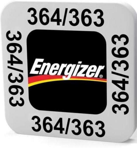 Energizer 364/363 Uhrenbatterie 1,55V 1er Blister watch cell 23mAh E1110802 SR621SW SR621W SR60 Silver Oxid Batterie E1110802