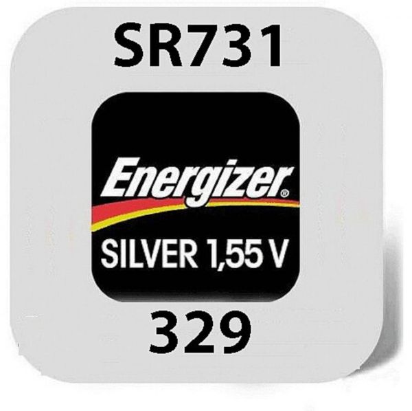 Energizer Uhrenbatterie 329LD SR731SW 39mAh in1er-Miniblister 1,55V E301537303 Knopfzelle Silberoxid Batterie E301537303