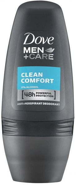 Dove Men Care Deo Roll On Clean COMFORT Deo ohne Aluminium schützt 48 Stunden vor Körpergeruch 50 ml