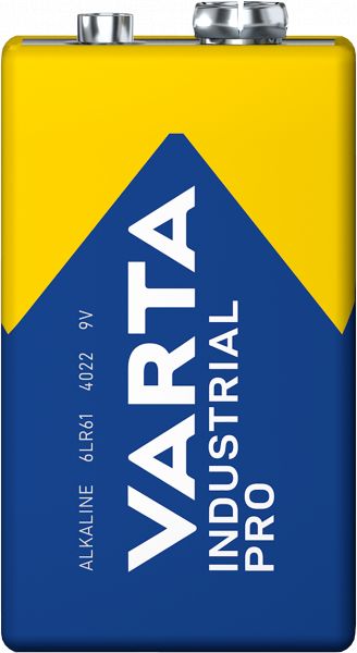 Varta 200x Industrial Pro 9V Block Batterie 6LR61 Bulk 4022