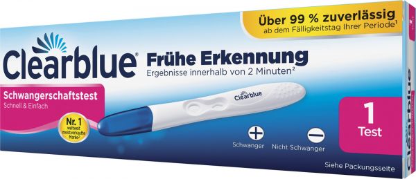 Clearblue 64x Schwangerschaftstest Schnell & Einfach Frühe Erkennung