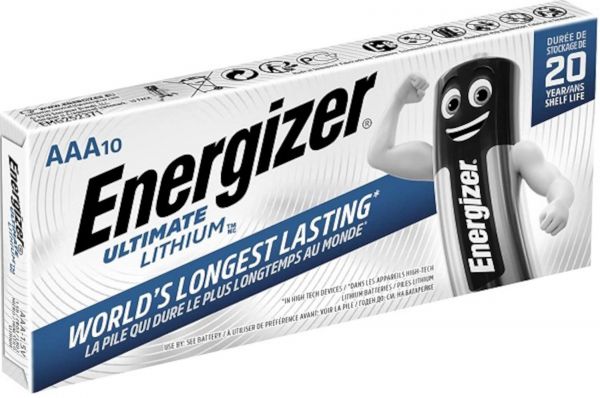 Energizer 10er Ultimate Batterie Lithium LR03 1.5V AAA Micro L92 Batterie