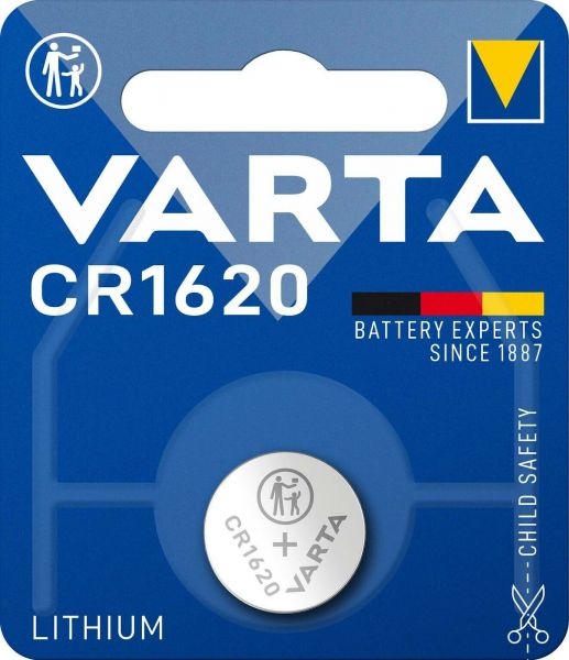 Varta 2x CR1620 1er Blister 3V Batterie Lithium Knopfzelle VCR1620