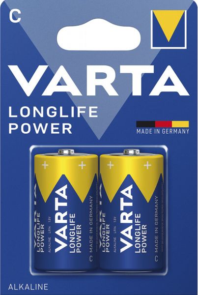 Varta 10x Longlife Power C LR14 Baby 1,5 V Alkaline Batterie 2er Blister MN1400 4914