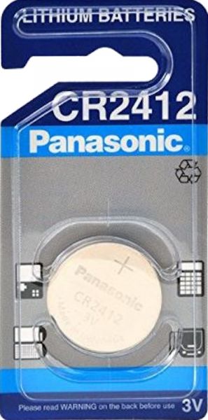 Panasonic 5x Lithium 3V Zelle 1er Blister CR2412 IEC C Knopfzelle CR2412