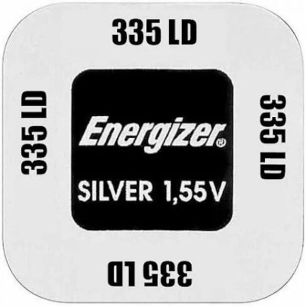 Energizer Uhrenbatterie 335 SR512SW 1,55V E301537403 Uhrenknopfzelle Silberoxid in 1er-Miniblister E301537403