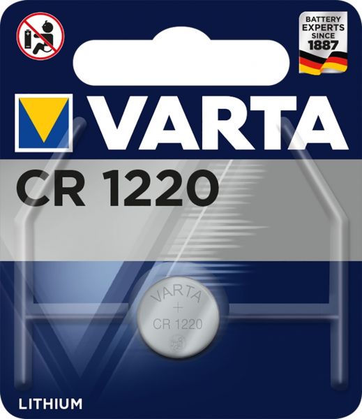 Varta CR1220 Lithium Knopfzelle 3V 1er Blister CR 1220 VCR1220