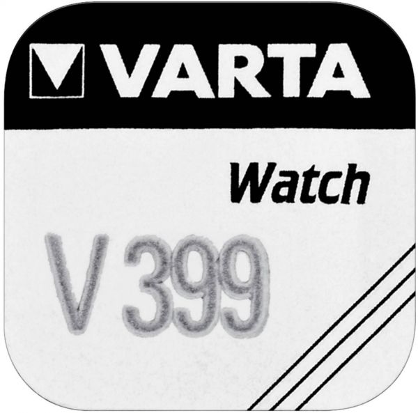 Varta Watch V 399 Uhrenzelle Knopfzelle SR 927 SW V399 Silber-Oxid 42mAh 1,55 V 1er Blister V 399
