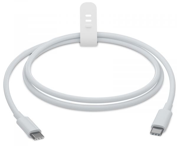 EWANTO 1 m USB-C (m) auf USB-C (m) Kabel, weiß Ladekabel Verlängerung für Samsung Xiaomi moderne Smartphones und Laptops UUC-01
