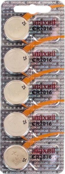 Maxell CR2016 Batterie 5er Blister 3V Lithium Knopfzelle CR2016
