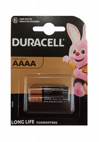 Duracell Specialty Alkaline AAAA Batterien 1,5 V 567 mAh 2er Blister LR8D425 MX2500