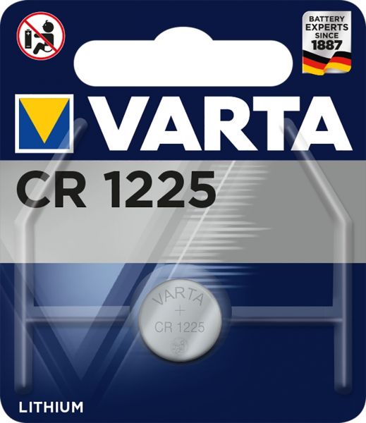 Varta 10x CR1225 Lithium Knopfzelle 3V 1er Blister CR 1225 6225 CR1225