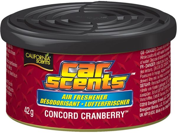 California Scents Lufterfrischer Duftdose Car Scents Geruchsorte Concord Cranberry Air Freshener CCs-046-EU 146939