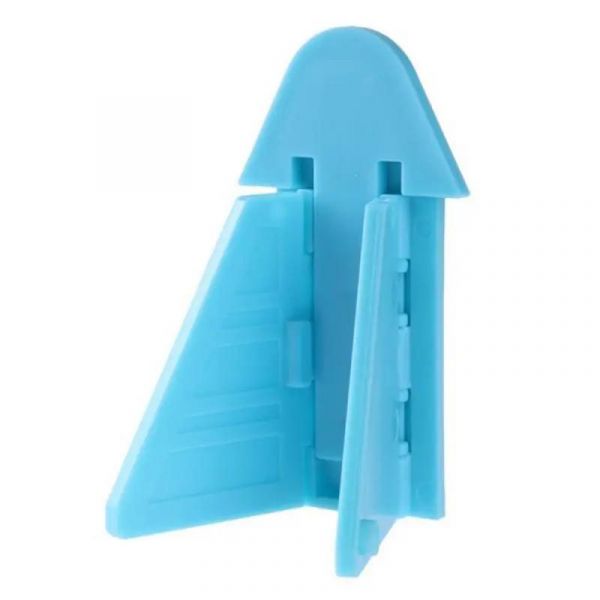 EWANTO Fenster und Schiebetür Sperre Kindersicherung Blau mit 3M Klebeband Fenster Schrank und Schiebetüren Kleinkind Baby Schmetterling Design TSBL-01